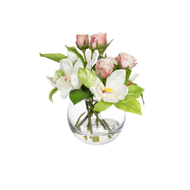 22CM CYMBIDIUM ORCHID IN VASE