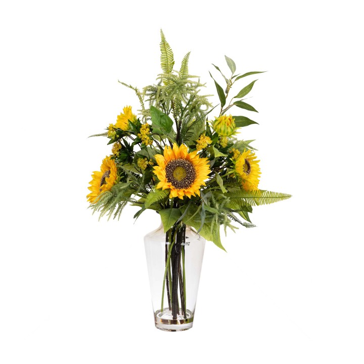 75CM SUNFLOWER MIXED ARRANGEMENT - LAST 4 PIECES