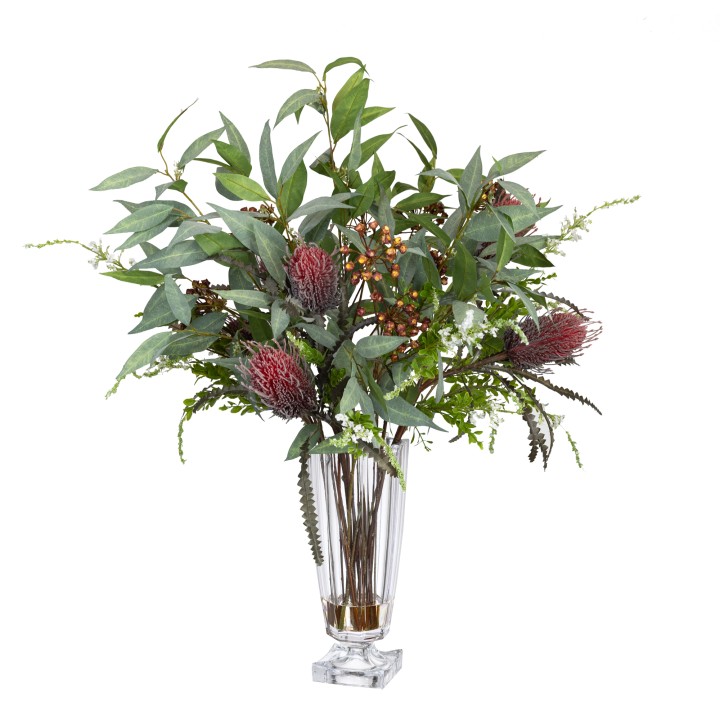 90CM GRAND NATIVE ARRANGEMENT IN GLASS