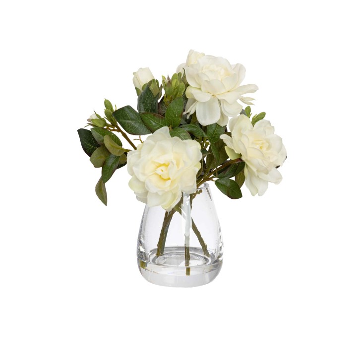 25CM GARDENIA IN BUD VASE