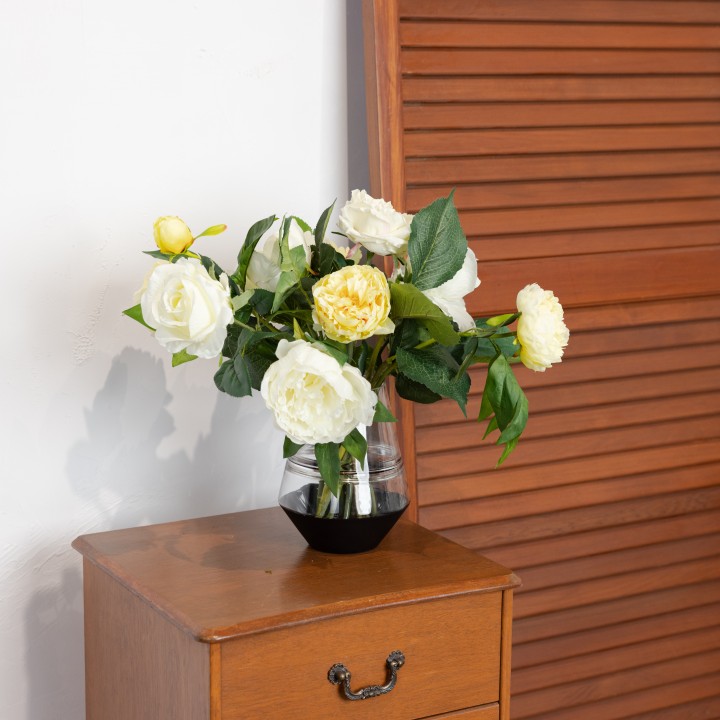 45CM ROSE & PEONY MIXED ARRANGEMENT - LAST 1 PC