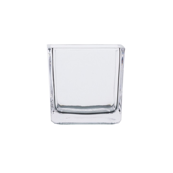 H08 X D08 CUBE GLASS VASE