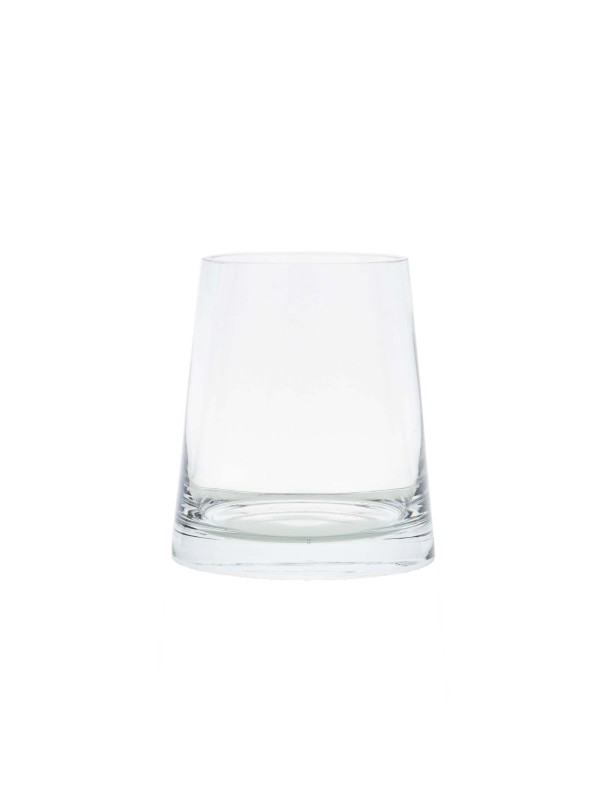 H16 X D16 TRAPEZIUM GLASS VASE