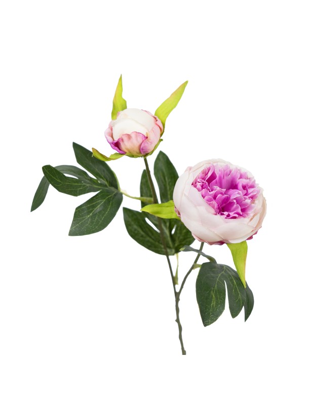 43CM PEONY SPRAY LIGHT LILAC