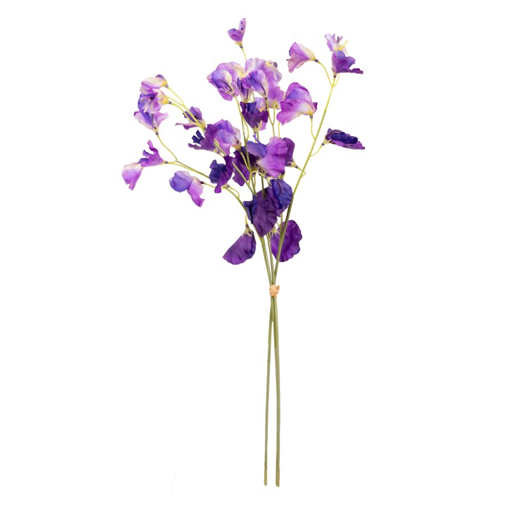 48CM SWEETPEA SPRAY BUNDLE PURPLE