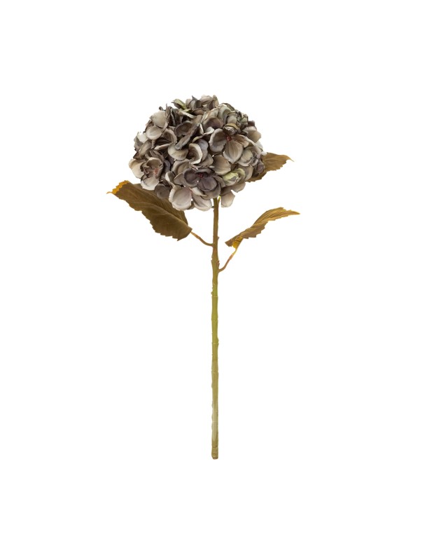 56CM ANTIQUE HYDRANGEA STONE GREY