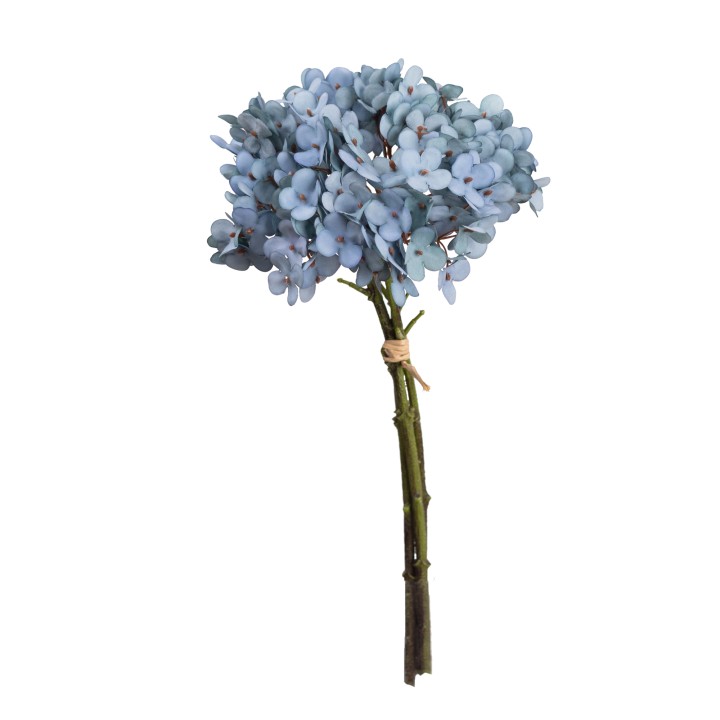 35CM HYDRANGEA BUNDLE BLUE