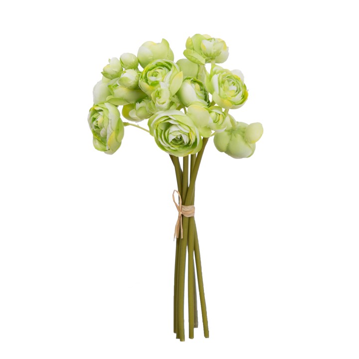 28CM RANUNCULUS BUNDLE APPLE GREEN
