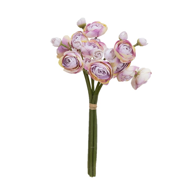 28CM RANUNCULUS BUNDLE SOFT PURPLE