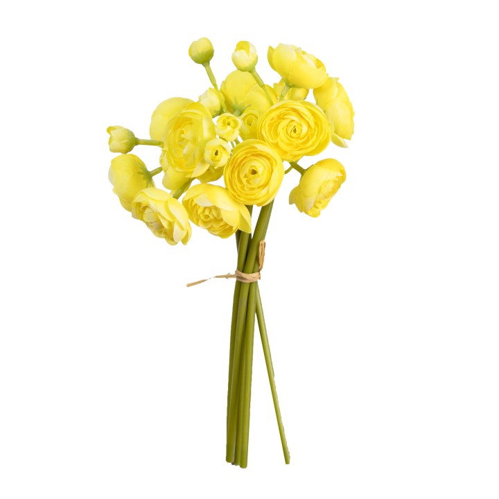 28CM RANUNCULUS BUNDLE YELLOW