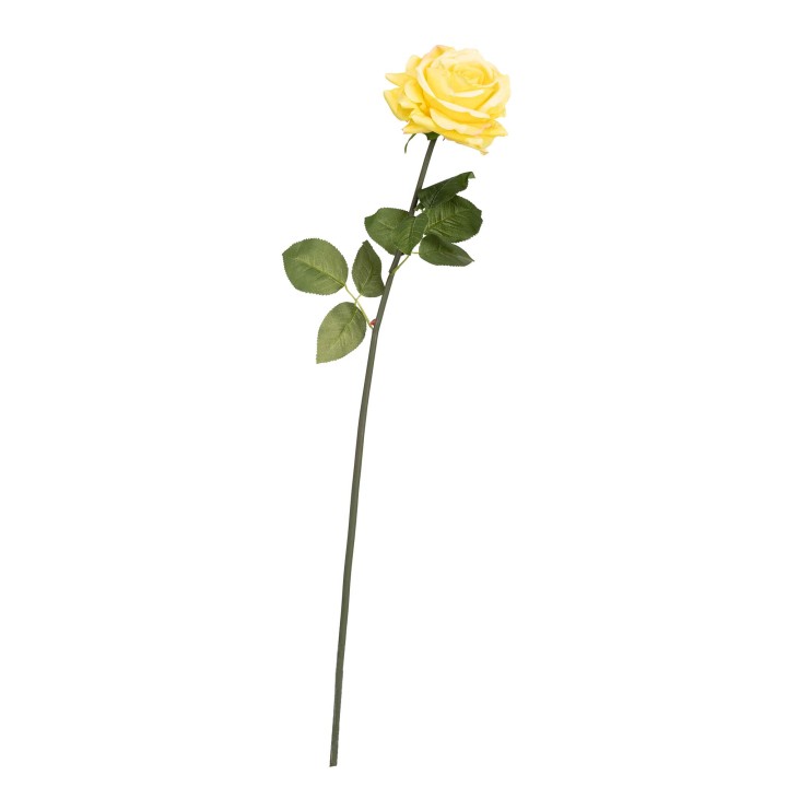 75CM REAL TOUCH SINGLE ROSE YELLOW