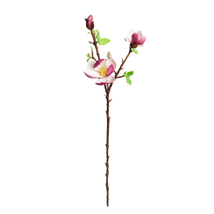 74CM REAL TOUCH MAGNOLIA SPRAY FUCHSIA - LAST 5PC