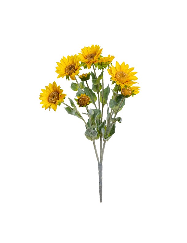 58CM SUNFLOWER BUSH YELLOW