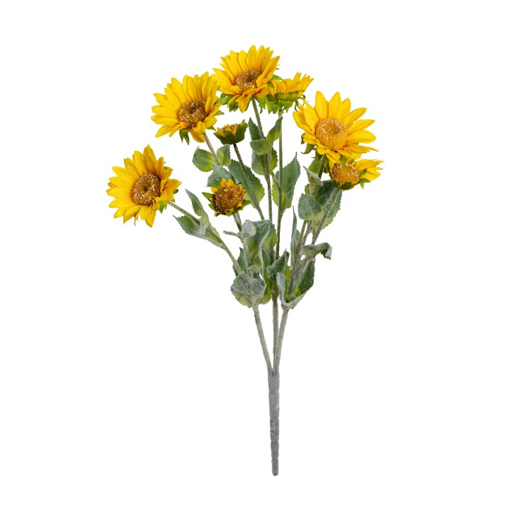 58CM SUNFLOWER BUSH YELLOW