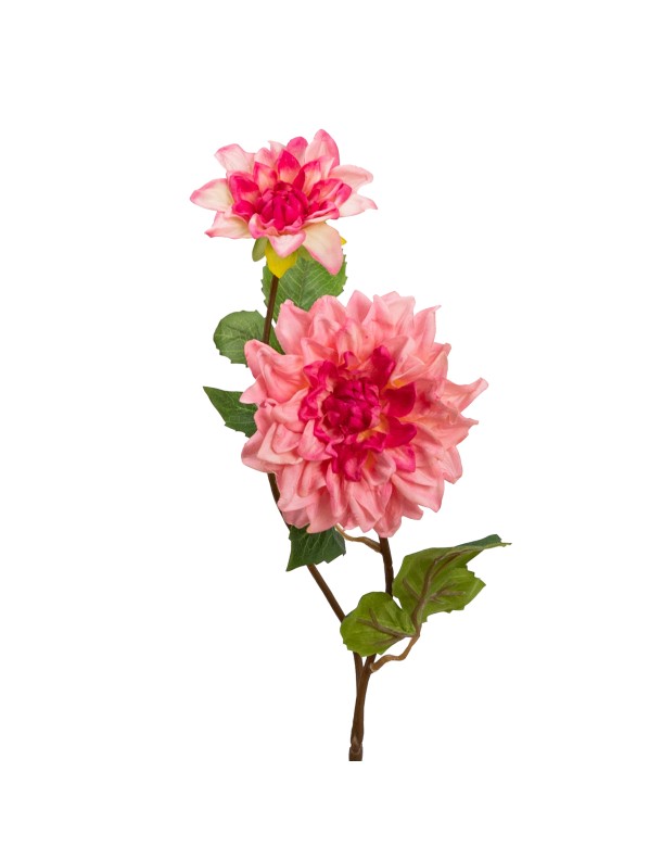 60CM REAL TOUCH DAHLIA SPRAY HOT PINK (LAST 24PCS)