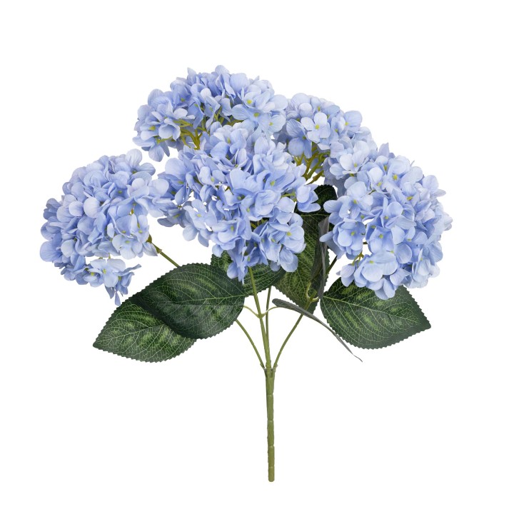 58CM HYDRANGEA BUSH LIGHT BLUE
