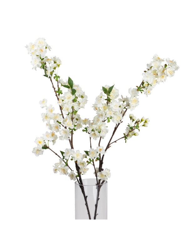 92CM CHERRY BLOSSOM SPRAY WHITE