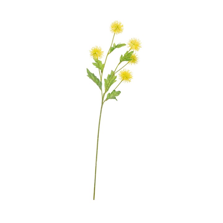 71CM SPINY POD SPRAY YELLOW