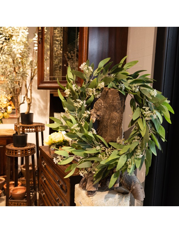 REAL TOUCH EUCALYPTUS WREATH - LAST 1PC