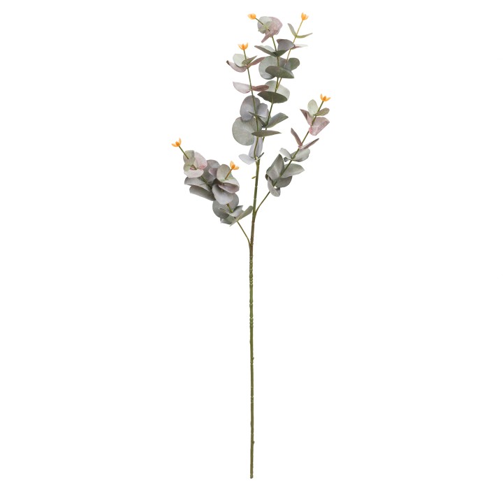 88CM FLOCKED EUCALYPTUS SPRAY