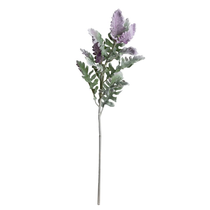 78CM DUSTY MILLER SPRAY PURPLE GREEN