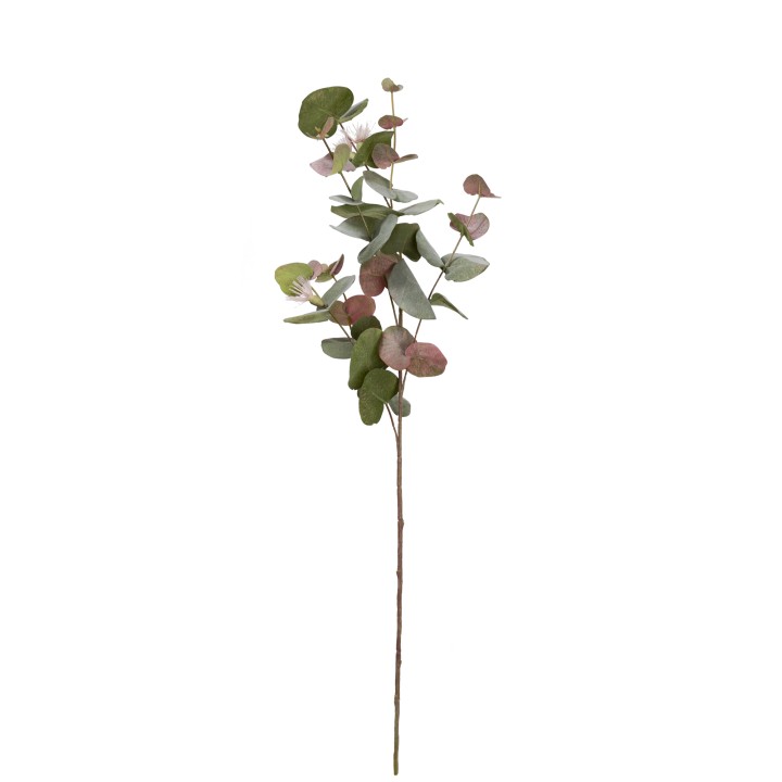 82CM ROUND FLOWERING EUCALYPTUS SPRAY