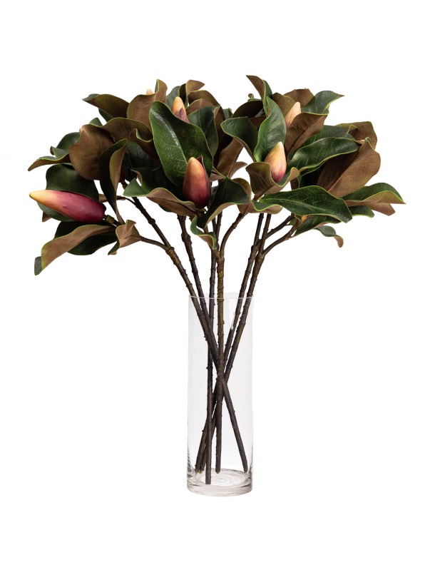 66CM REAL TOUCH MAGNOLIA BUD SPRAY PINK