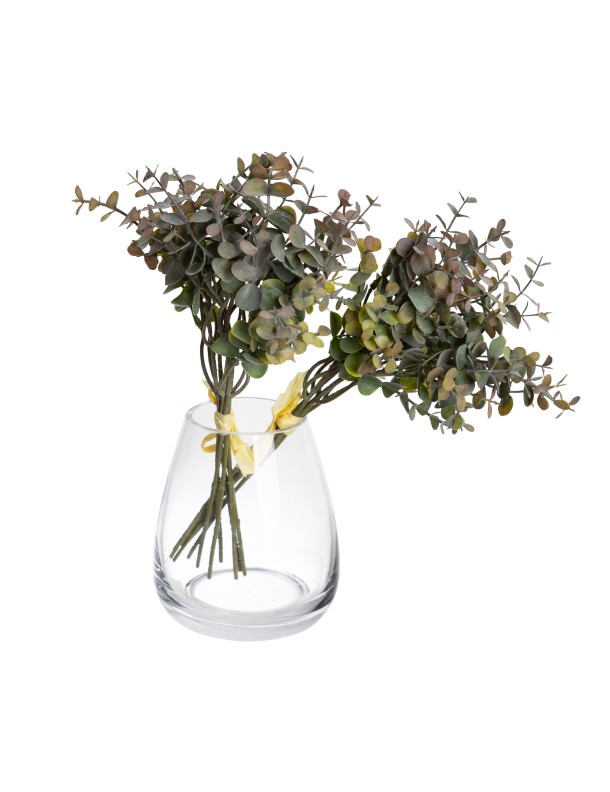 34CM EUCALYPTUS BUNDLE BURGUNDY