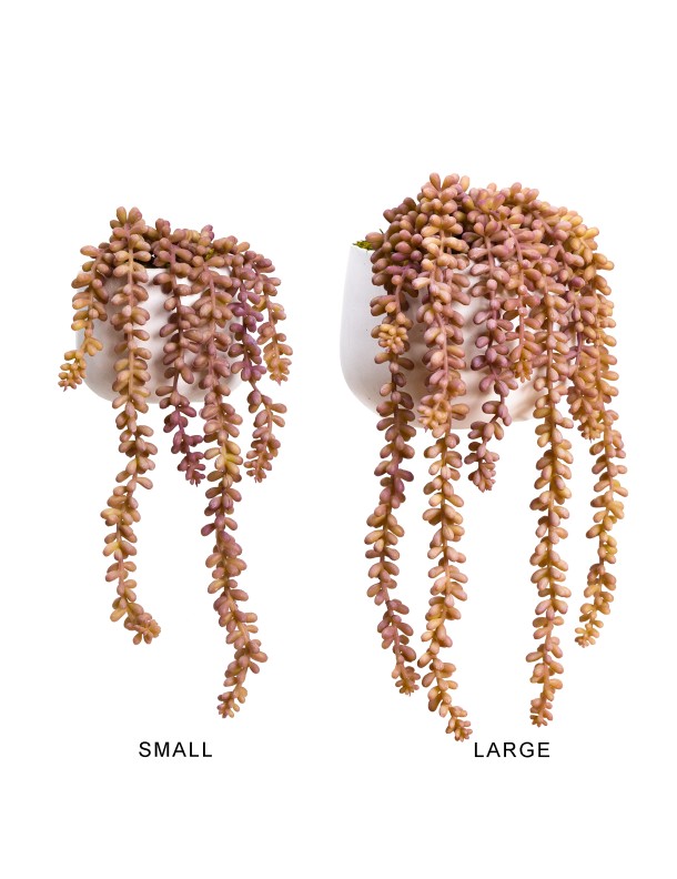 PURPLE HANGING PEARL IN POT SET 