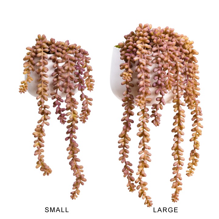 PURPLE HANGING PEARL IN POT SET 