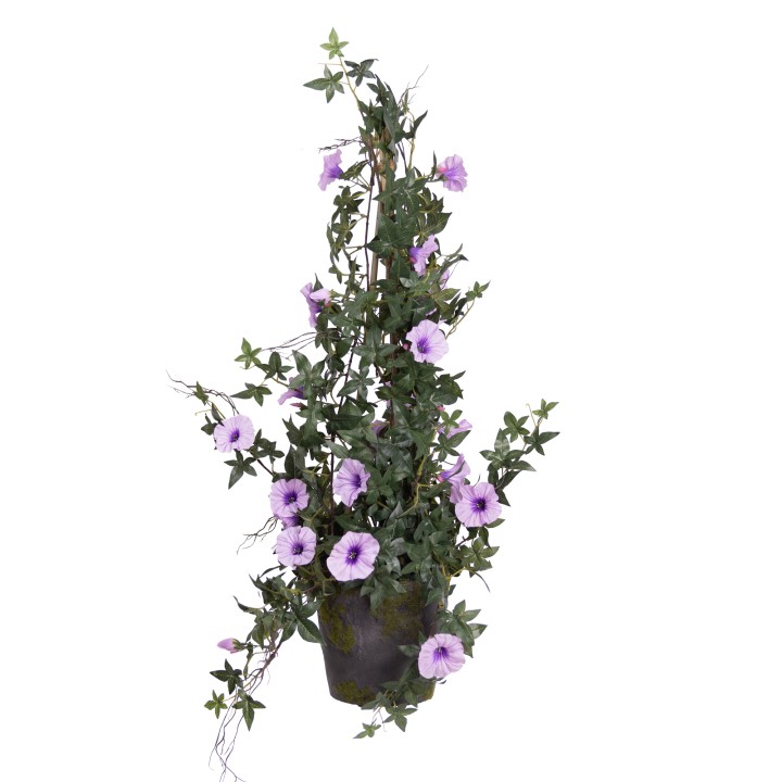 78CM MORNING GLORY ON POLE LAVENDER