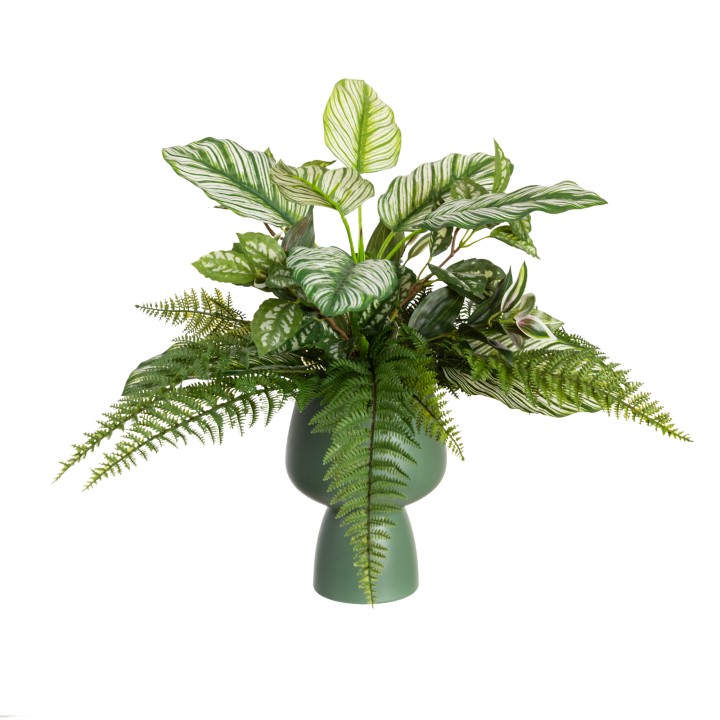 48CM MIXED GREENERY IN POT