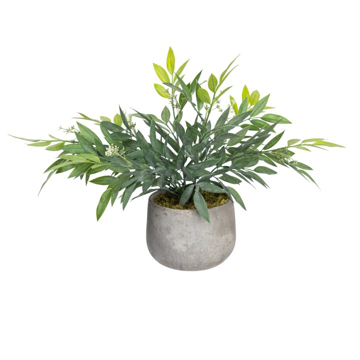 38CM REAL TOUCH EUCALYPTUS IN POT