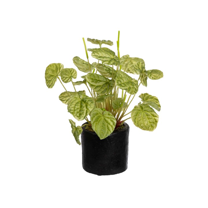 33CM REAL TOUCH BEGONIA IN POT GREEN